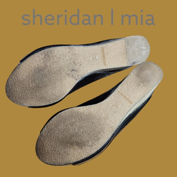 Sheridan Mia Platform Wedge Leather Sandal - Picture 9 of 12